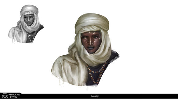 Portrait Painted